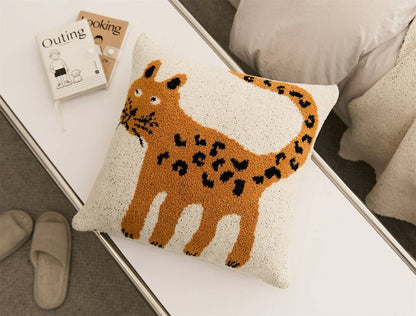 Super Soft Leopard Knitted Cushion Cover - Prozily