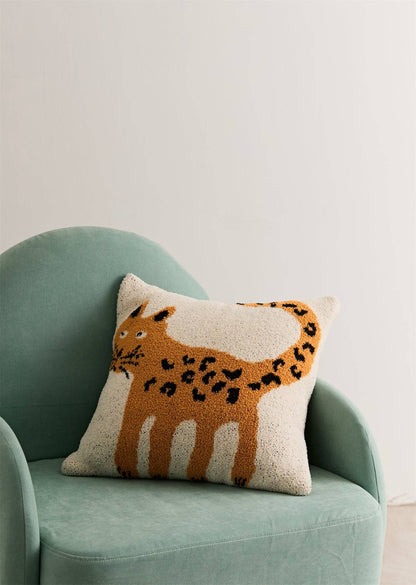 Super Soft Leopard Knitted Cushion Cover - Prozily