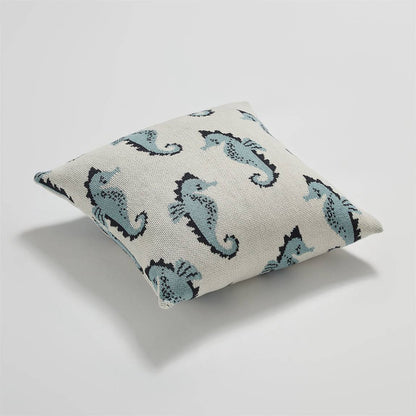 Seahorse Knitted Cushion Cover - Prozily