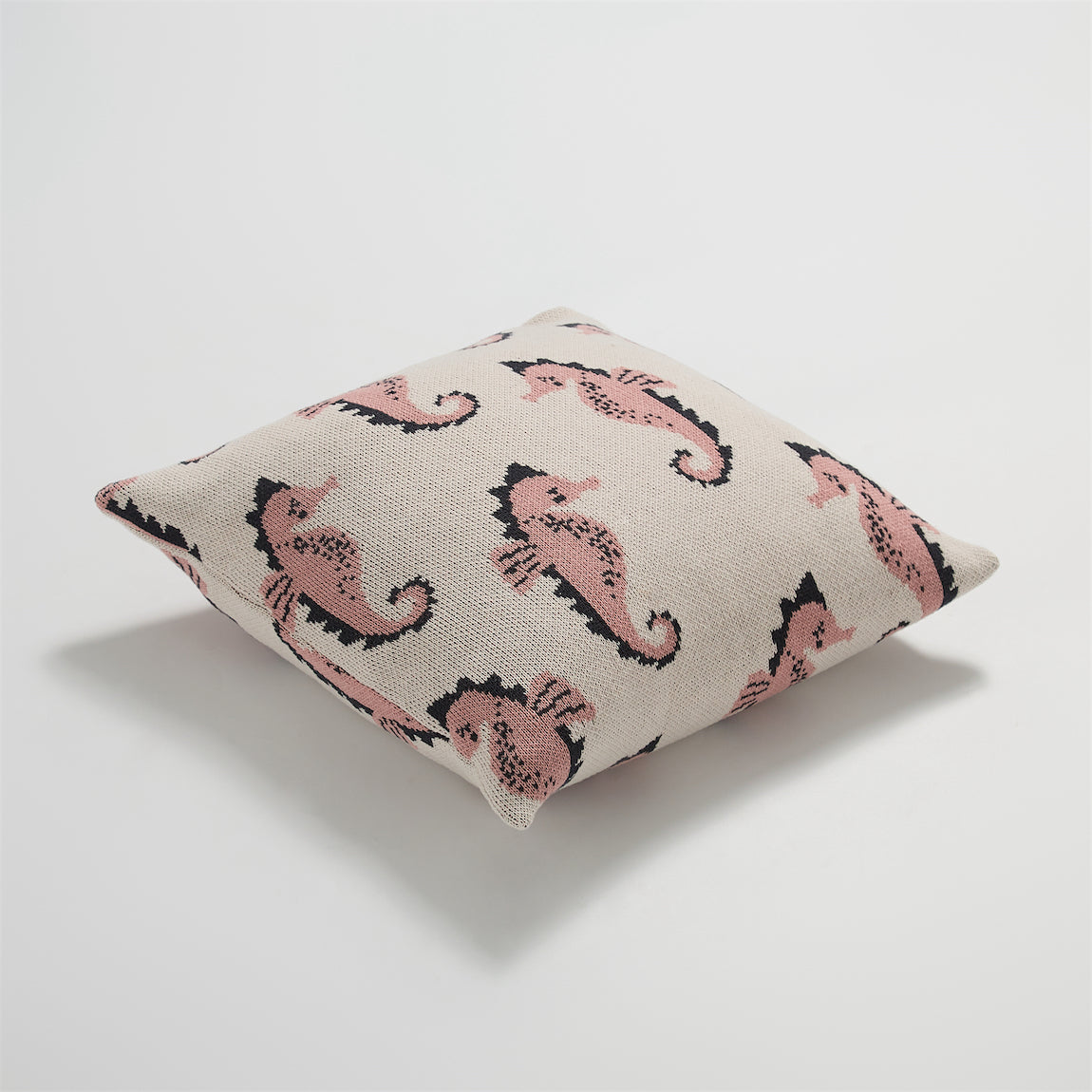 Seahorse Knitted Cushion Cover - Prozily