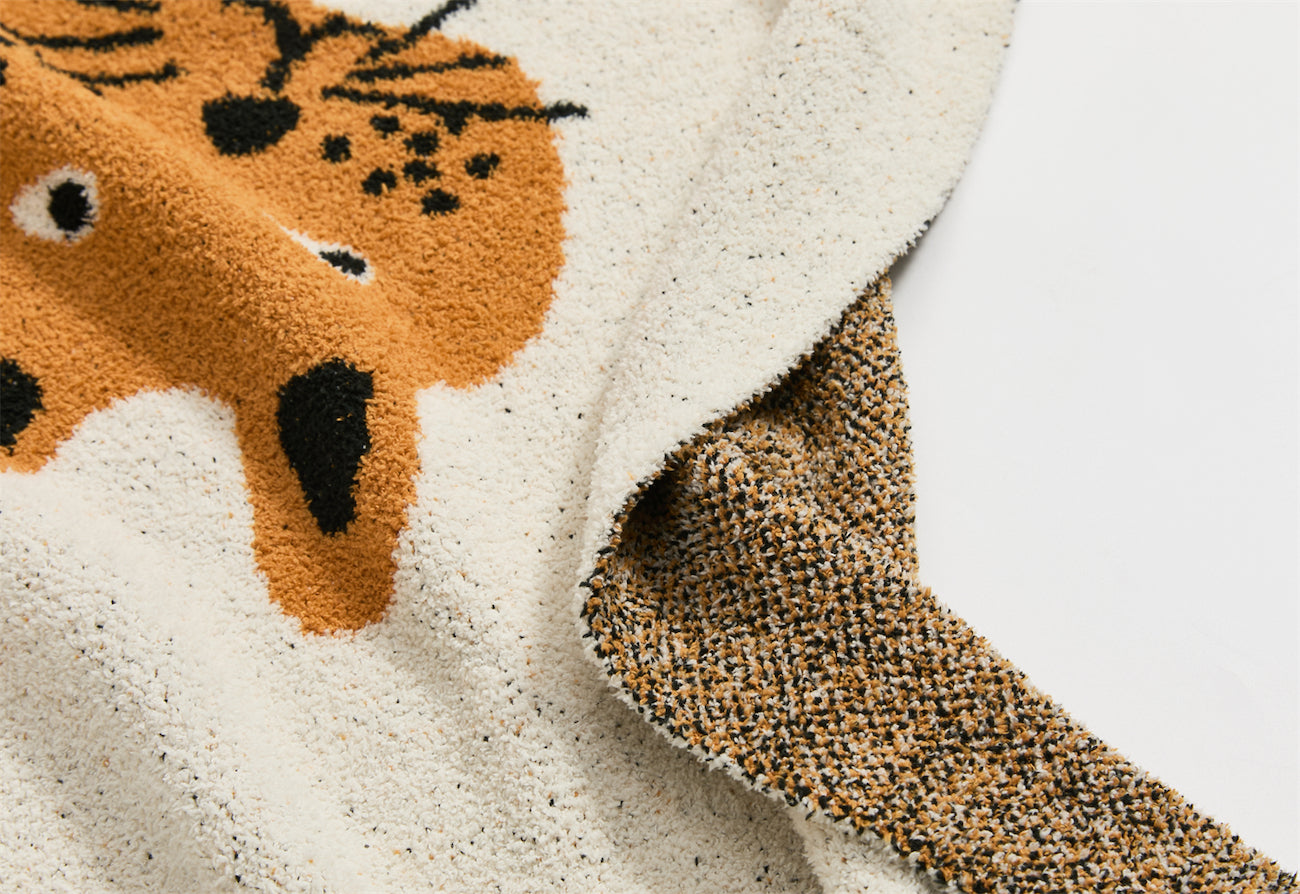 Leopard Premium Cotton Throw Blanket