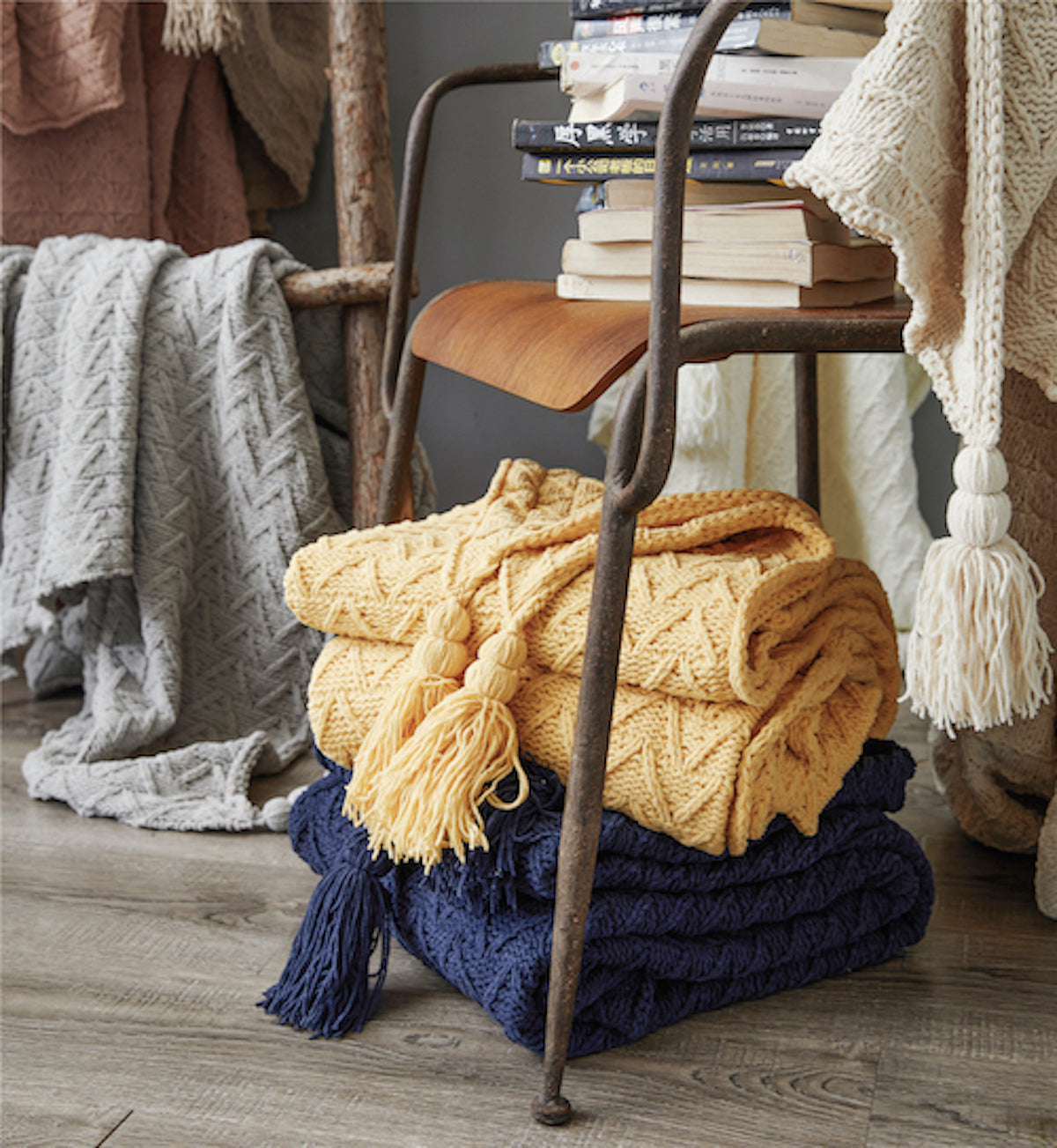 Super Soft Knitted Premium Throw Blanket